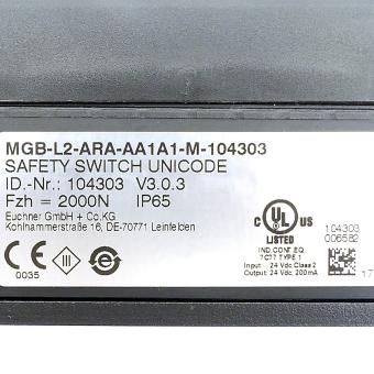 Locking module MGB-L2-ARA-AA1A1-M-104303 