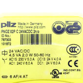 Safety Relay PNOZ X2P C 24VACDC 2n/o 