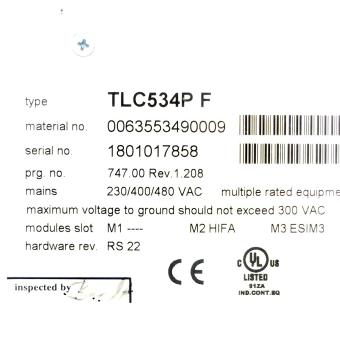 Twin Line AC-Servomotorsteuerung IP54 TLC534P F -/HIFA/ESIM3/PBDP/HBC 