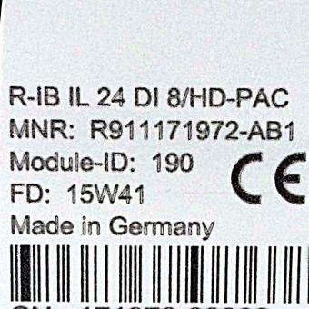 Digitale Ausgabeklemme  R-IB IL 24 DI 8/HD-PAC 