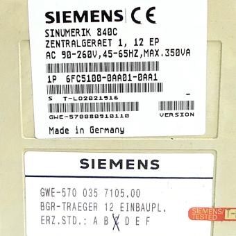 Central controller SINUMERIK 840C 