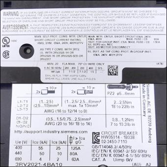 Circuit breaker 3RV2021-4BA10 