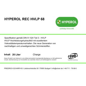 Hydrauliköl REC HVLP 68 