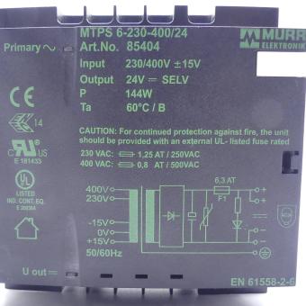 Power supply MTPS 6-230-400/24 