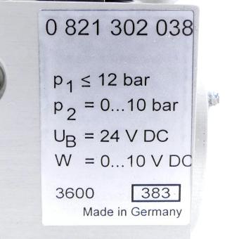 Proportional pressure regulator valve PDV 