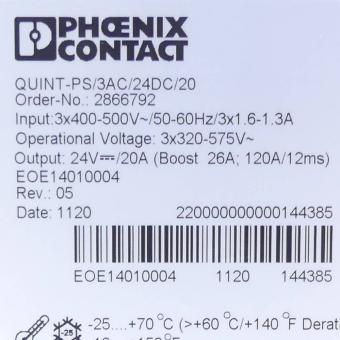 Power supply unit QUINT-PS/3AC/24DC/20 