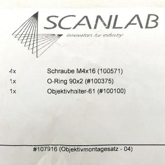 Lens mounting kit 