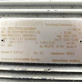 Getriebemotor RF37DV100L12/2/BMG 