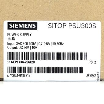 SITOP PSU300S 24 V/10 A stabilized power supply 