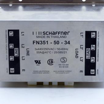 Universal 3-phase EMC Filter FN351-50-34 