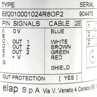 Incremental Line Encoder E62010001024R8OP2 