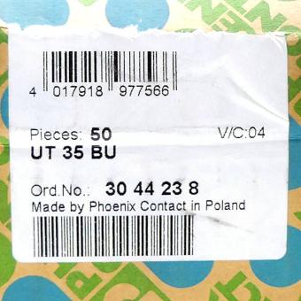 Durchgangsklemme UT 35 BU 