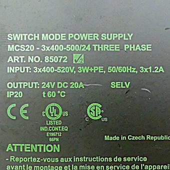 Power Supply MCS20 