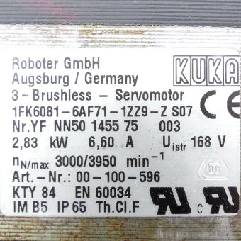 Servomotor 1FK6081-6AF71-1ZZ9-Z S07 