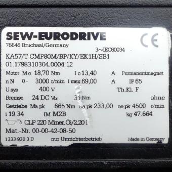 Getriebemotor KA57/T CMP80M/BP/KY/EK1H/SB1 