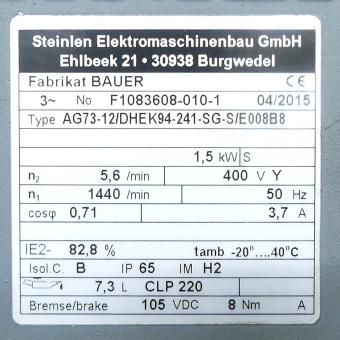 Flachgetriebemotor mit Bremse 