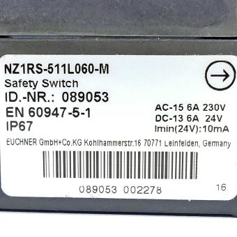 Safety switch NZ1RS-511L060-M 