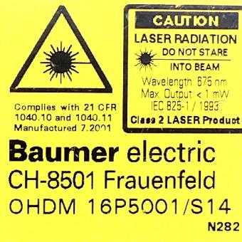 Laser distance sensor 