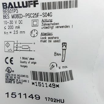 Inductive standard sensor BES01P3 