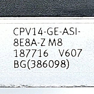 CPV-Ventilinsel mit AS-Interface CPV14-GE-ASI-8E8A-Z M8 