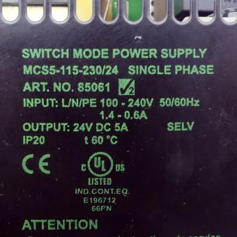 Netzteil MCS5-115-230/24 