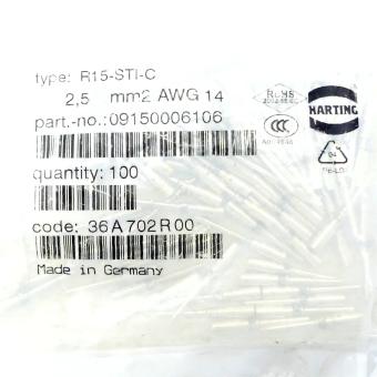 1 Pack Socket contacts (100 Stk.) R15-STI-C 