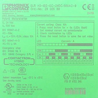 Hybrid motor starter ELR 