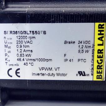 AC servo motor with brake SER3610/3L7SS0TB 