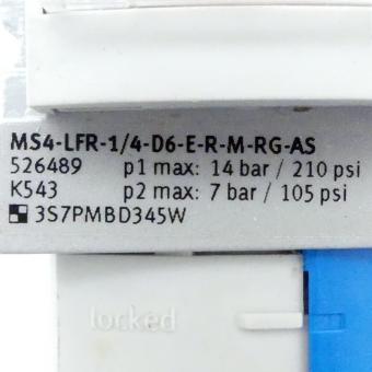 Filter regulator MS4-LFR-1/4-D6-E-R-M-RG-AS 