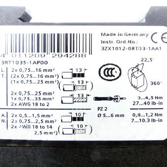 Contactor 3RT1035-1AP00 