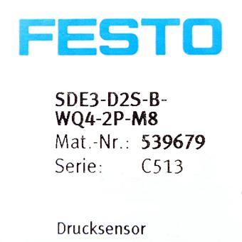 Drucksensor SDE3-D2S-B-WQ4-2P-M8 