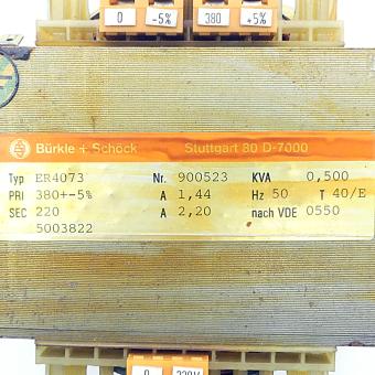 Single-phase transformer ER4073 