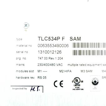 Twin Line servo motor control IP54 TLC534P F -/HIFA/SAM/PBDP/HBC 