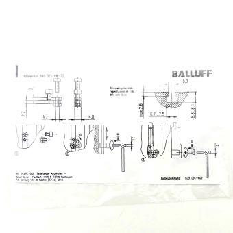 Haltewinkel BMF 305-HW-22 