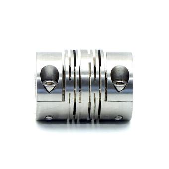 2x Stainless steel bellows coupling 