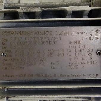 Rotary indexing table + SEW motor 