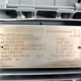 Rotary indexing table with SEW motor 