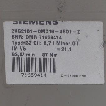 Gearmotor 2KG2131-OMC18-4ED1-Z 