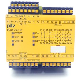 safety relay PNOZ X10.11P C 24VDC 6n/o 4n/c 6LED 