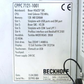 Panel Pc CP7121 