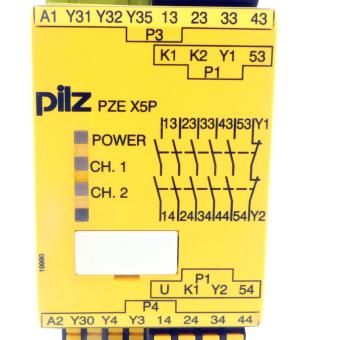 safety relay PZE X5P C 24VDC 5n/o 2so 