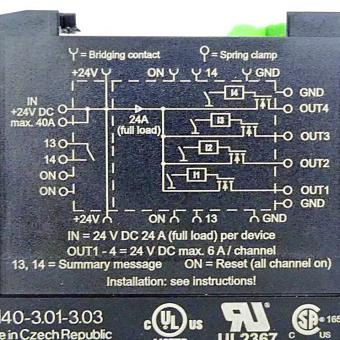 MICO 4.6 Electronic circuit protection, 4 CHANNELS 