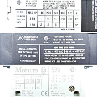 Motor protection switch with auxiliary contact 