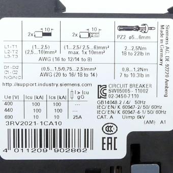 circuit breaker 3RV2021-1CA10 