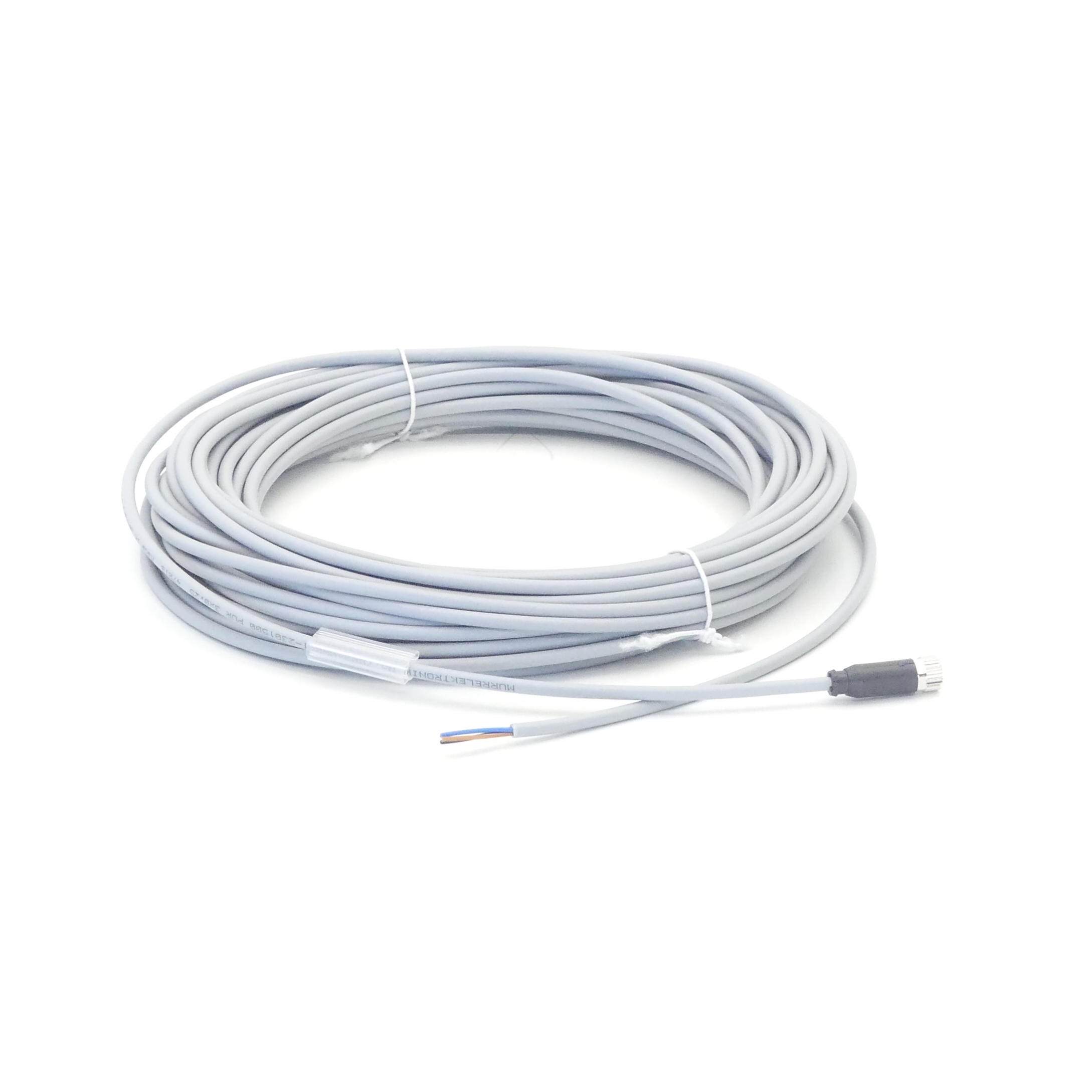 M8 female 0° A-cod. with cable 