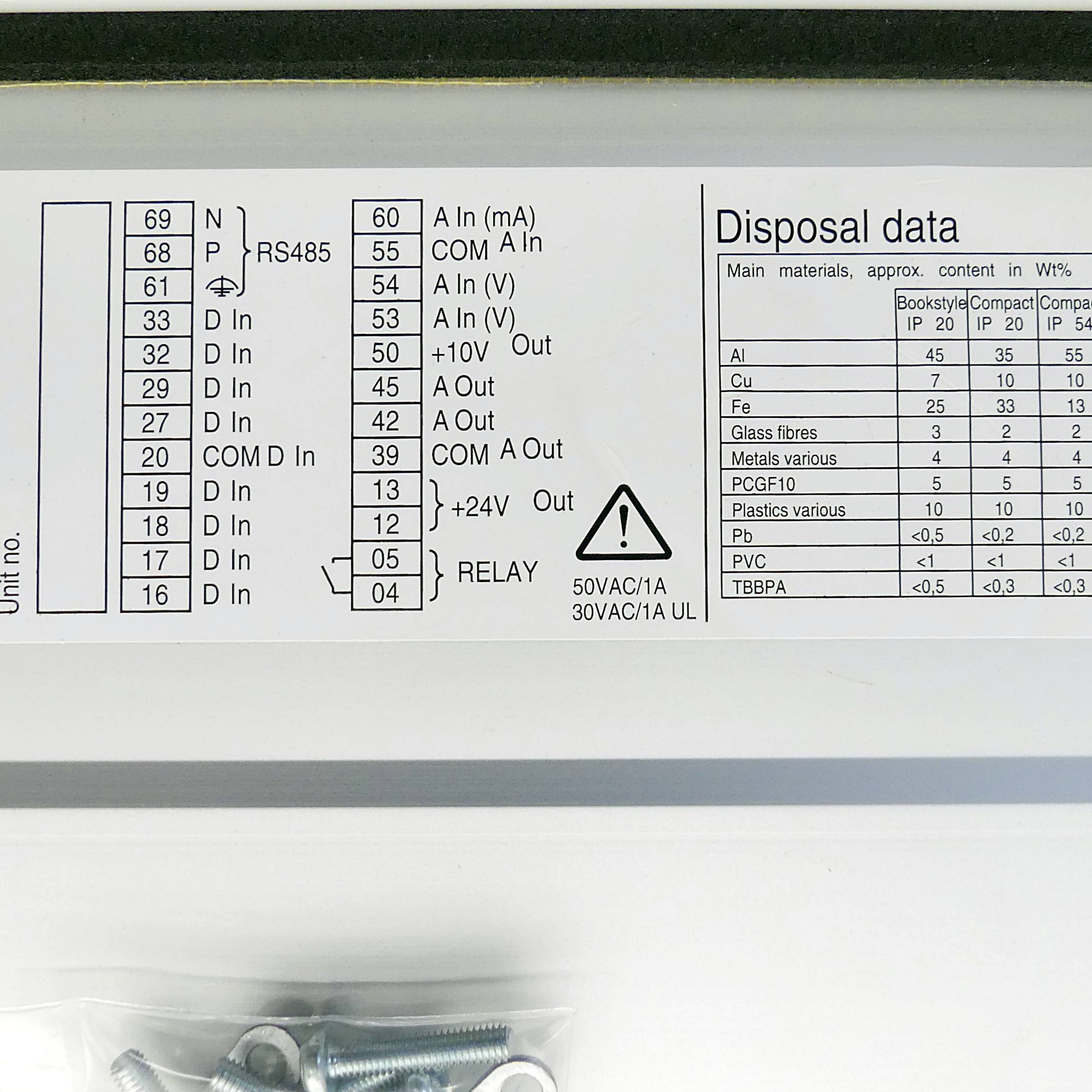 Frequency converter VLT6004HT4C54STR3DLF00A00C0 