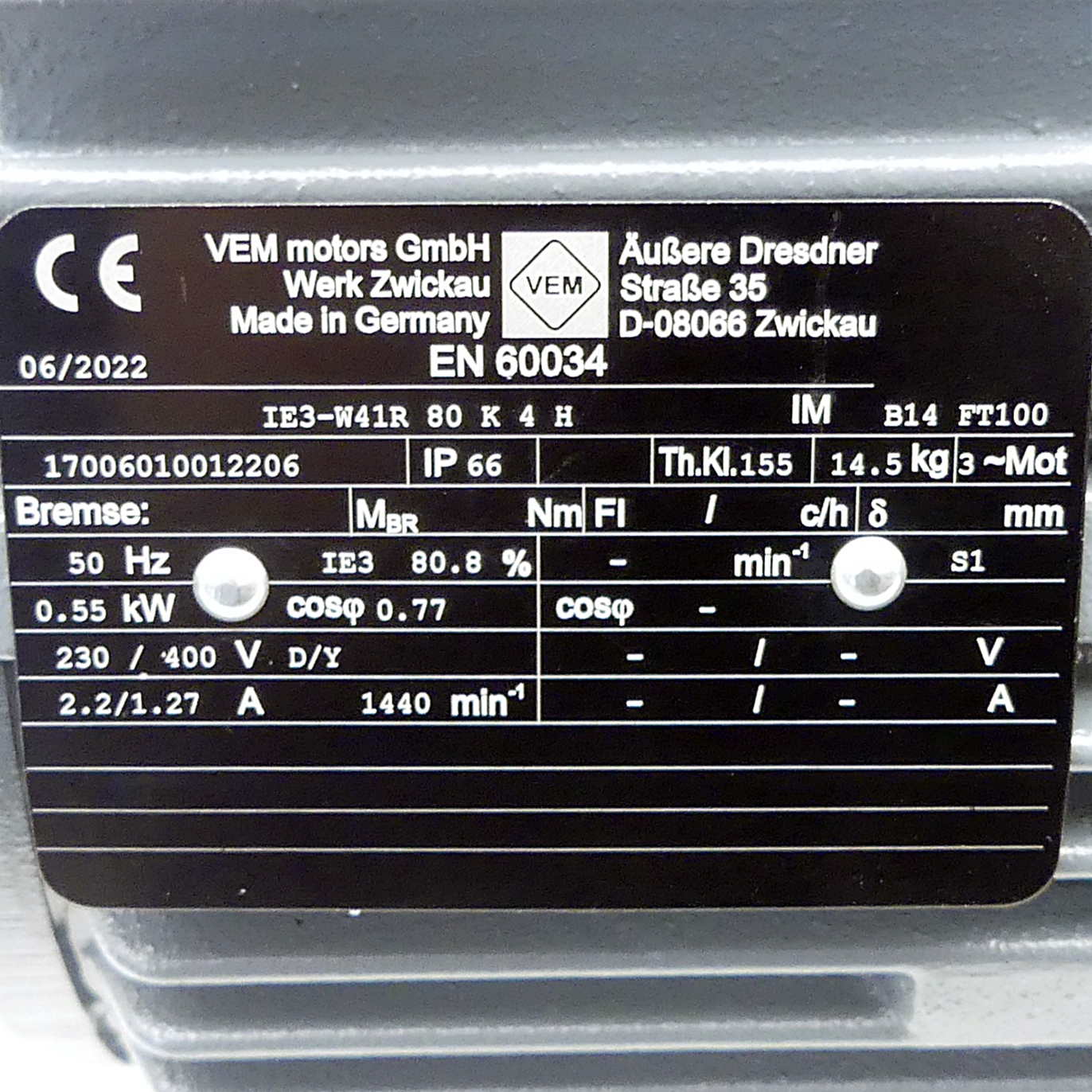 IEC-Drehstrom-Asynchronmotor 