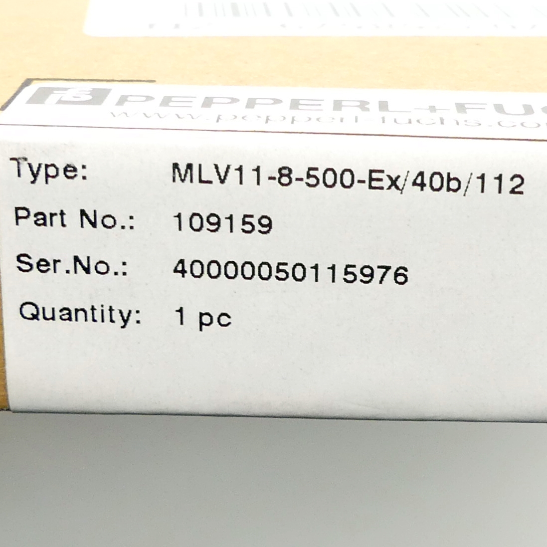 Reflection sensor MLV11-8-500-Ex/40b/112 