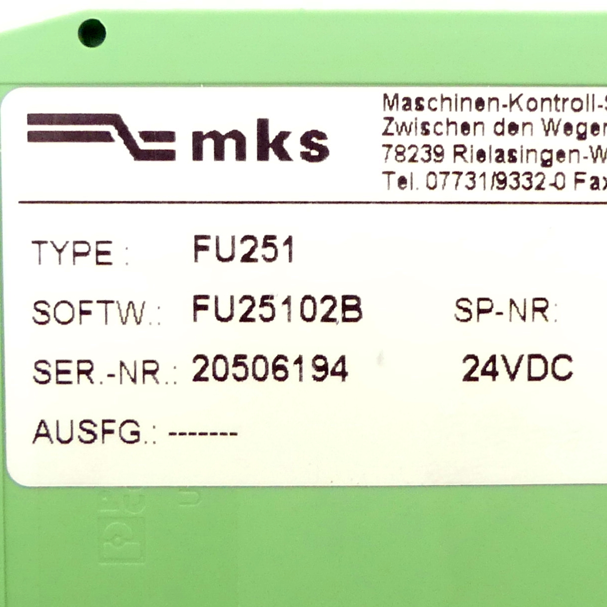 Signalkonverter FU25102B 