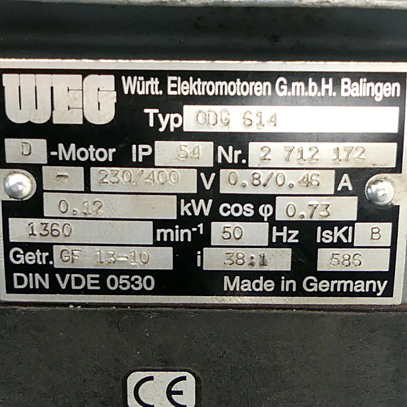 Elektromotor ODG 614 